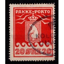 1915 - Grønland - AFA 9 - 20 øre rød - Frimærke - Stemplet.